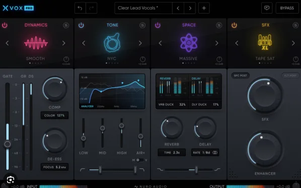 人声混音插件 Nuro Audio XVOX Pro v1.5.2 MacOS