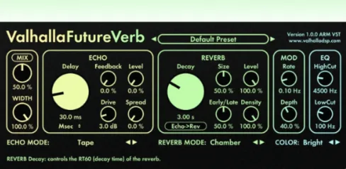 瓦哈拉新版套装包未来混响 Valhalla DSP Valhalla FutureVerb Bundle Win Mac